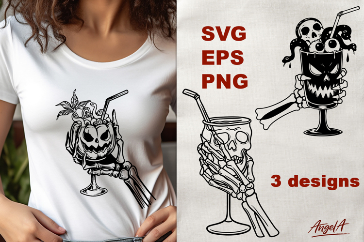 Skeleton Hand Svg