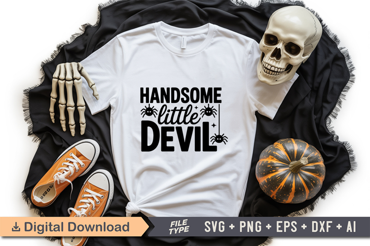 Handsome Little Devil SVG File | Spooky Halloween SVG