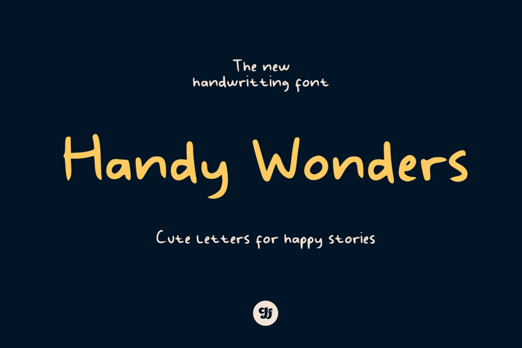 Handy Wonders - Handwritting Font