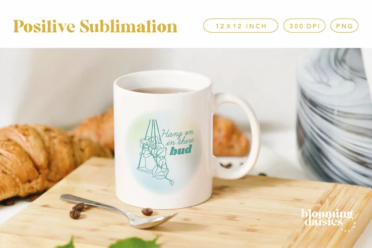 Hang in There Bud PNG | Funny Succulent Gradient Sublimation