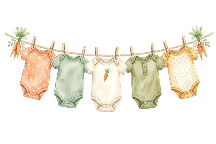 Hanged Baby Clothes Png| Localy Grown Png