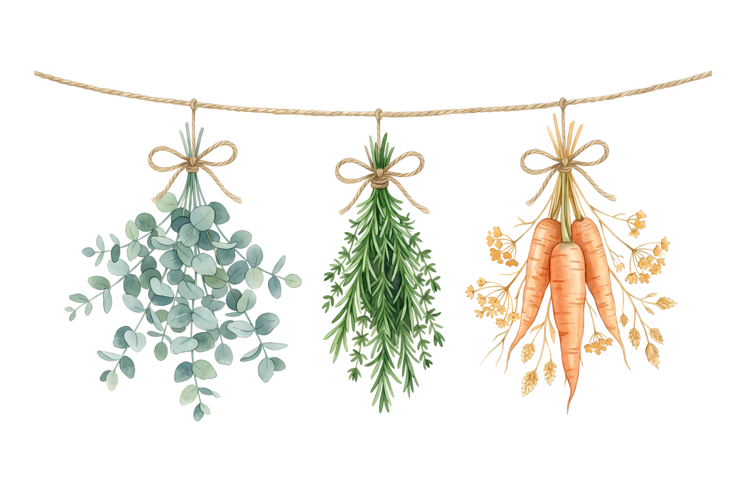 Hanged Vegies Png| Localy Grown Png
