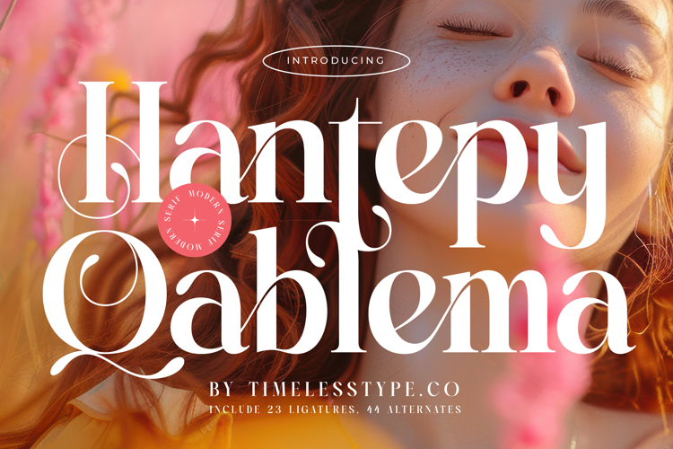 Hantepy Qablema - Modern Serif Font