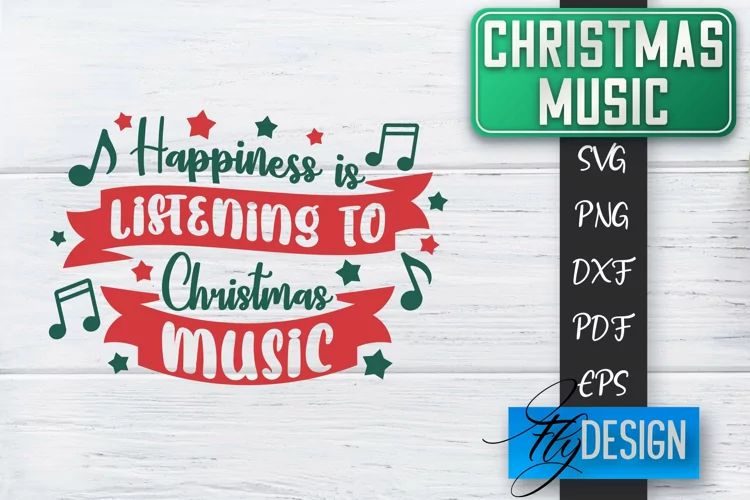 Christmas Music SVG | Christmas Quote Design | Cricut SVG