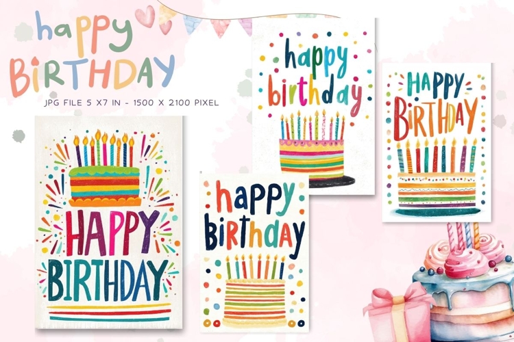 Happy Birthday Card Printable Flower Greeting Gift Card_3