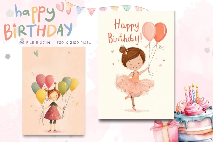 Happy Birthday Card Printable Flower Greeting Gift Card_29