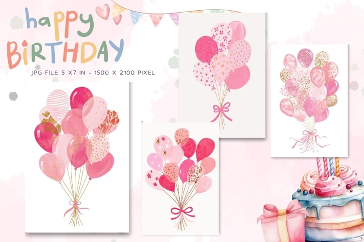 Happy Birthday Card Printable Flower Greeting Gift Card_24
