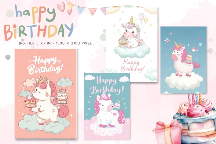 Happy Birthday Card Printable Flower Greeting Gift Card_4