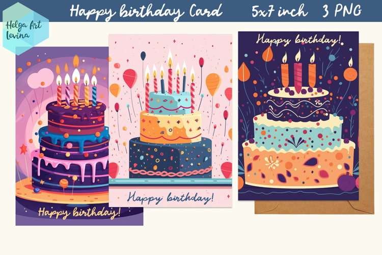 Happy Birthday Card Printable PNG