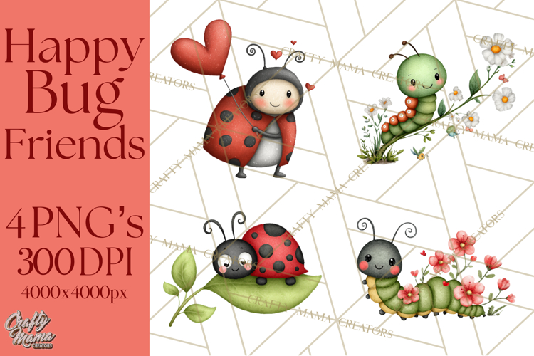 Cute Ladybugs Clipart Image 24