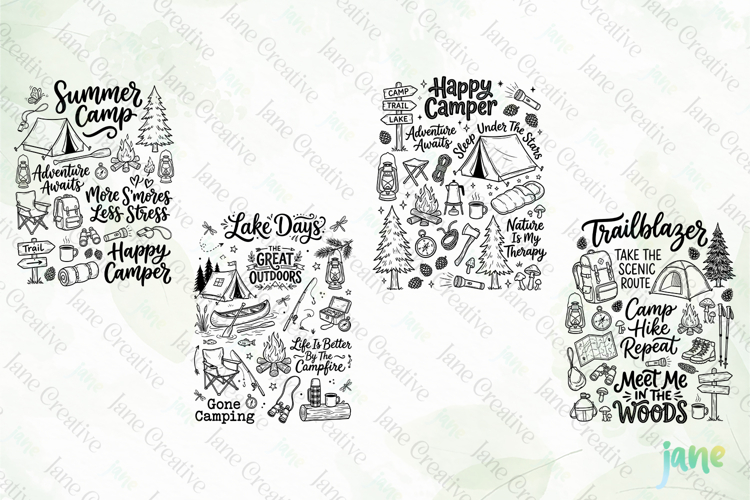 Happy Camper SVG PNG