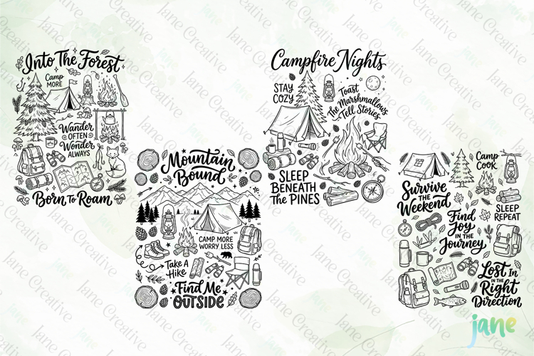 Happy Camper SVG PNG