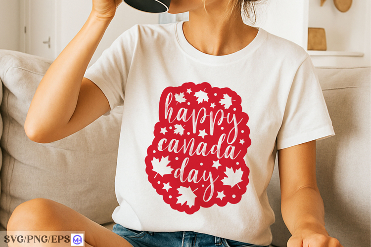 Happy Canada Day SVG PNG T-shirt Design