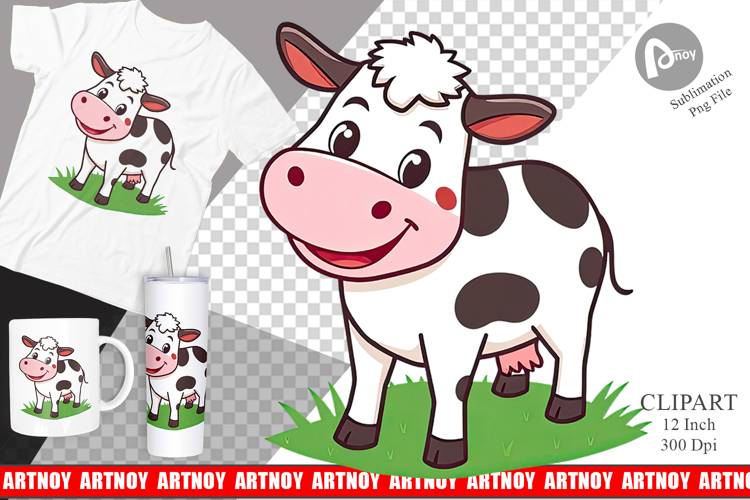 Cow Face Clipart