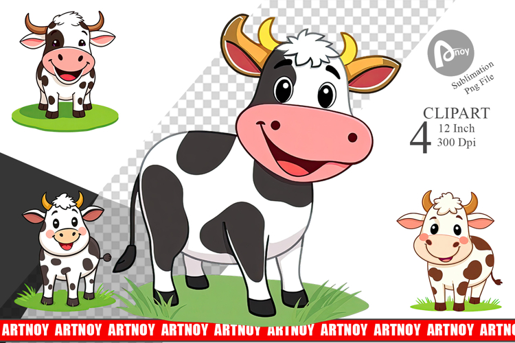 Cow Face Clipart Image 2