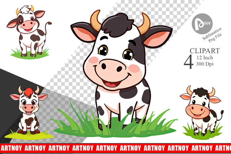 Cow Face Clipart Image 24