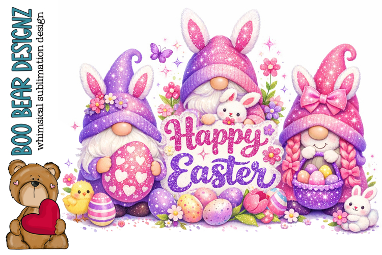 Happy Easter Gnome Clipart