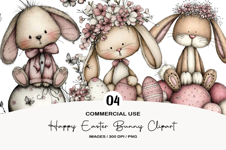 Happy Easter Bunny Clipart