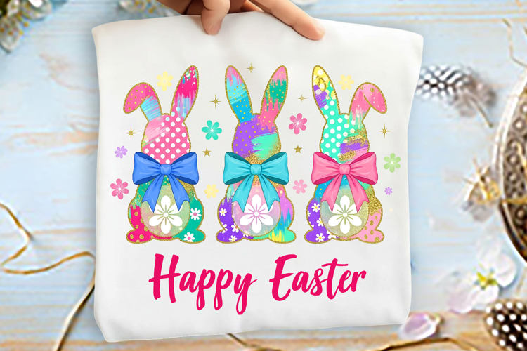 Happy Easter Bunny Sublimation Png