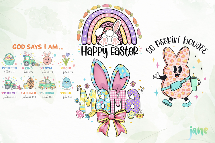 Happy Easter Bundle Png Sublimation