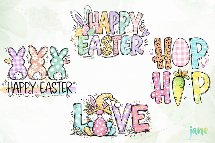 Happy Easter Bundle Png Sublimation