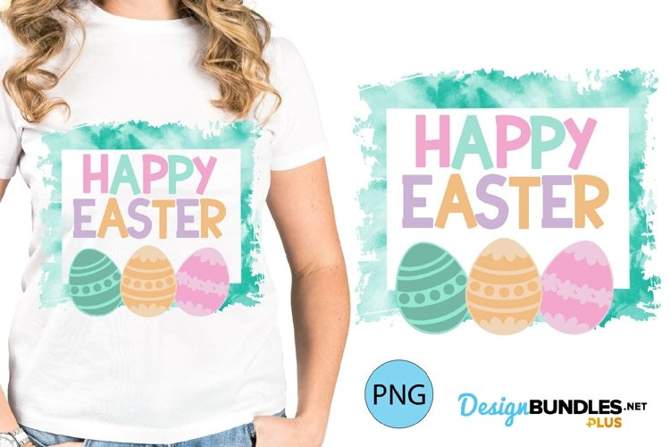 Happy Easter Tie Dye Frame | Easter Sublimation Shirt