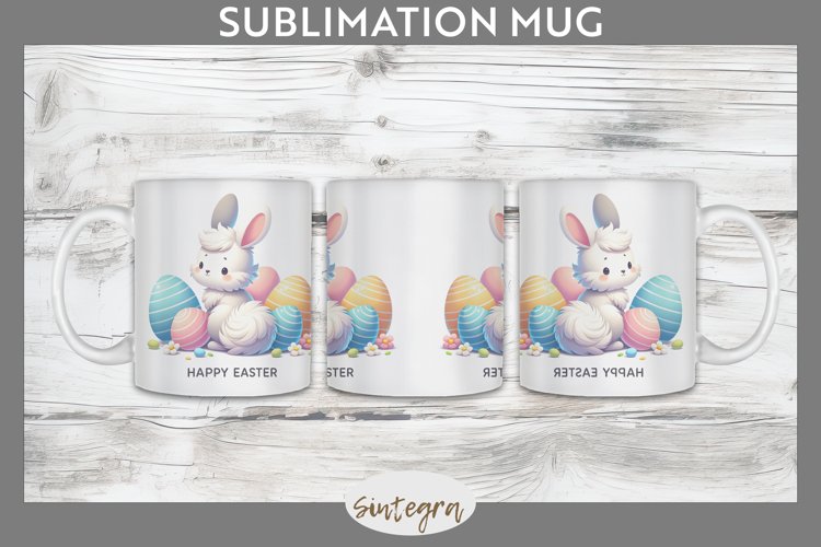 Happy Easter v1 Mug Wrap Sublimation example image 1