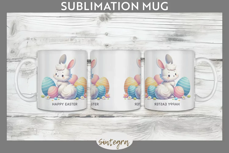 Happy Easter v1 Mug Wrap Sublimation