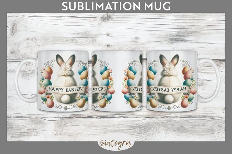 Happy Easter v10 Mug Wrap Sublimation