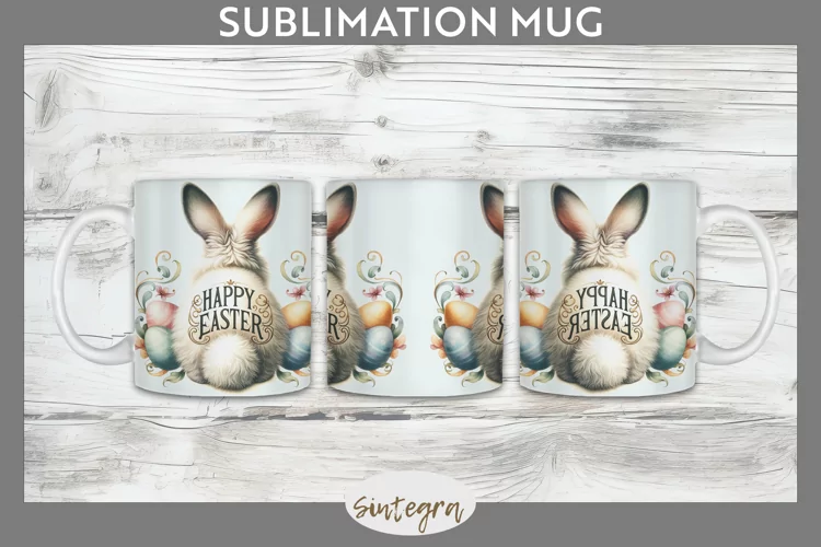 Happy Easter v11 Mug Wrap Sublimation