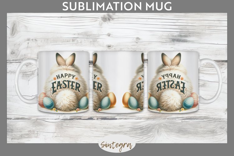 Happy Easter v12 Mug Wrap Sublimation example image 1