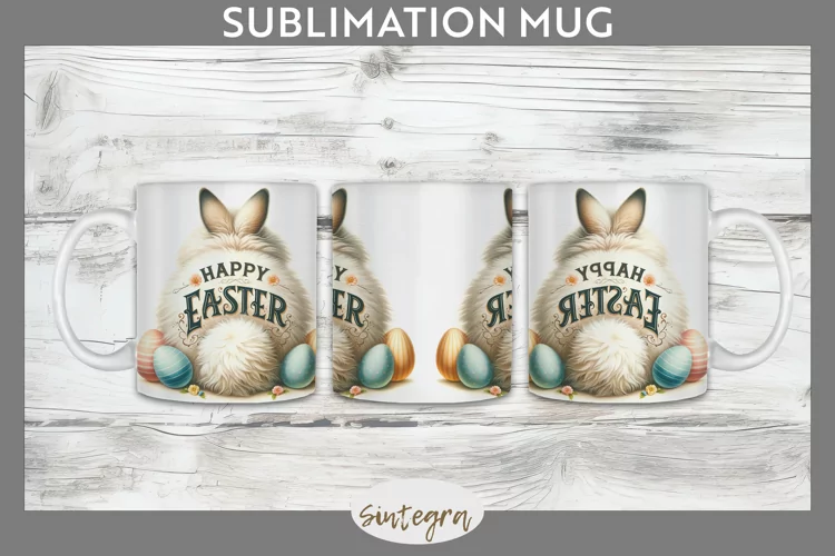 Happy Easter v12 Mug Wrap Sublimation