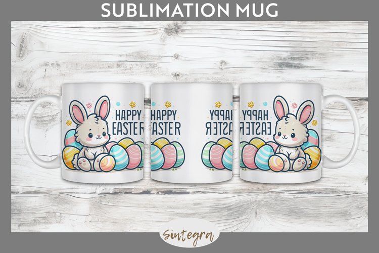 Happy Easter v2 Mug Wrap Sublimation