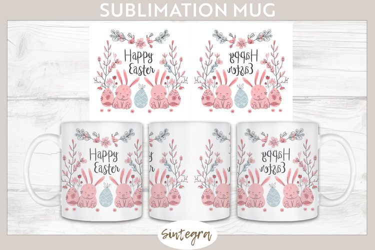 Happy Easter v22 Mug Wrap Sublimation