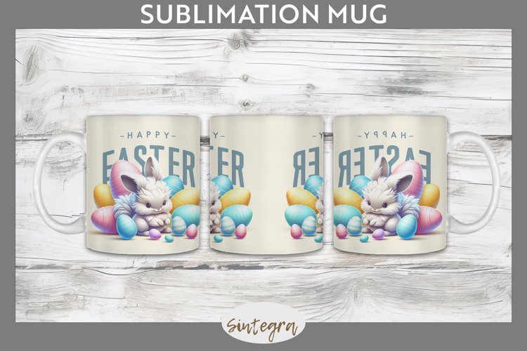 Happy Easter v4 Mug Wrap Sublimation