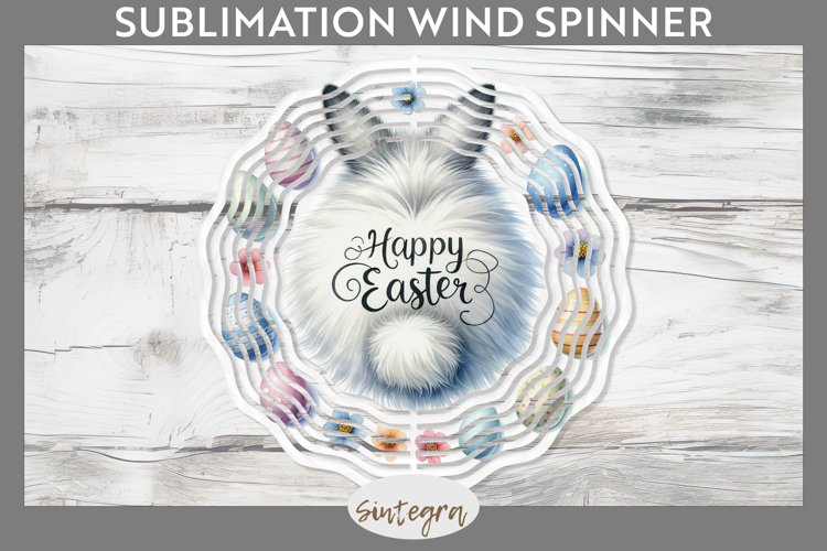 Happy Easter v6 Wind Spinner Sublimation