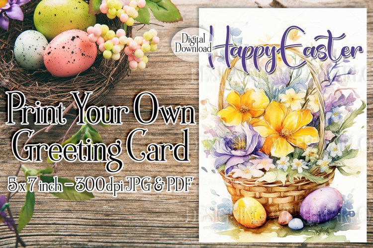 Easter Basket Clipart Image 4