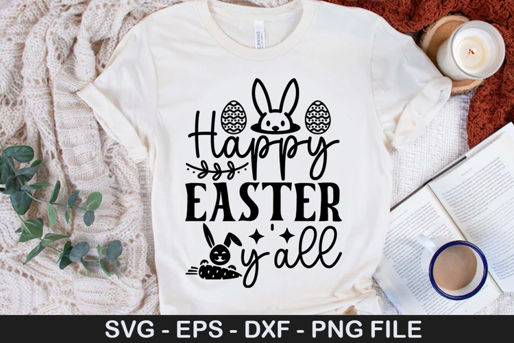 Happy easter yall - Easter SVG Design