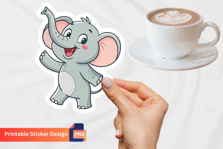 Baby Elephant Clipart Image 3