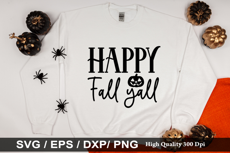 Happy fall yall SVG - Halloween Design