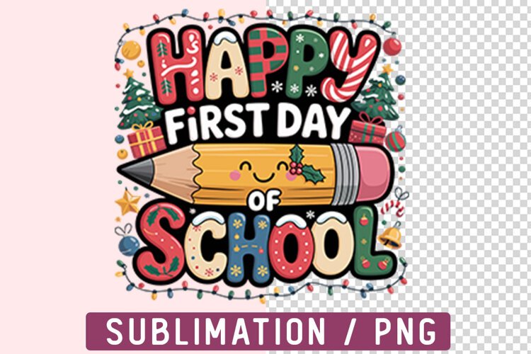 Happy First Day of School PNG Designs example image 1