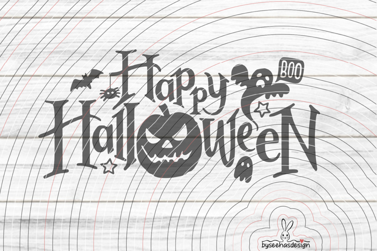 Happy Halloween cutting file SVG DXF