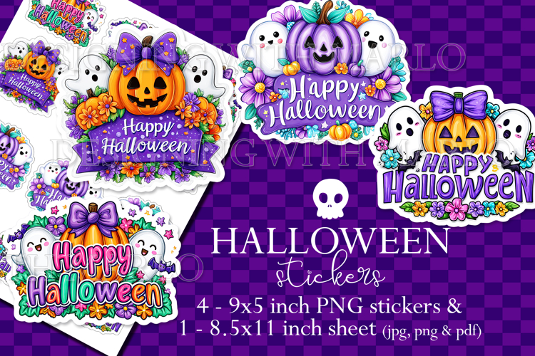 Halloween Stickers, Happy Halloween Stickers, Planner, s1