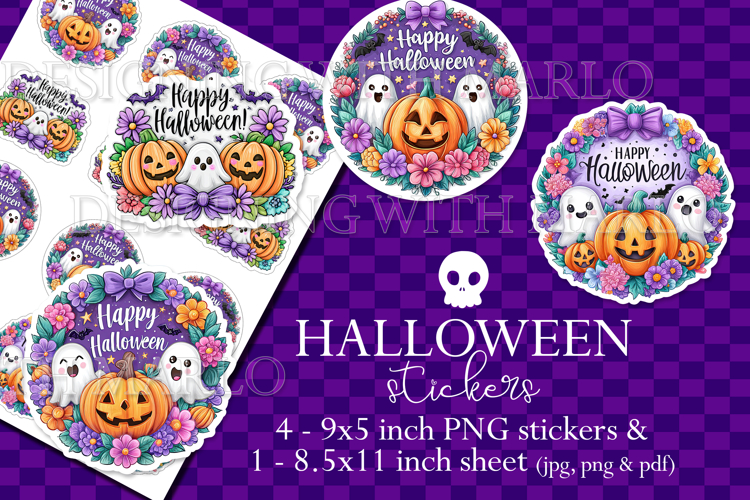 Halloween Stickers, Happy Halloween Stickers, Planner, s4