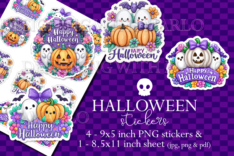 Halloween Stickers, Happy Halloween Stickers, Planner, s2