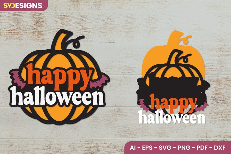 Happy Halloween SVG - Halloween Lasercut