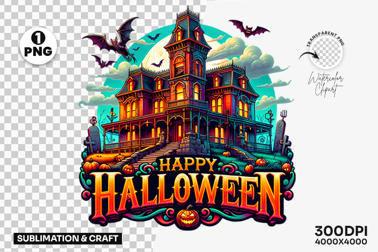 Haunted House Clipart Image 7