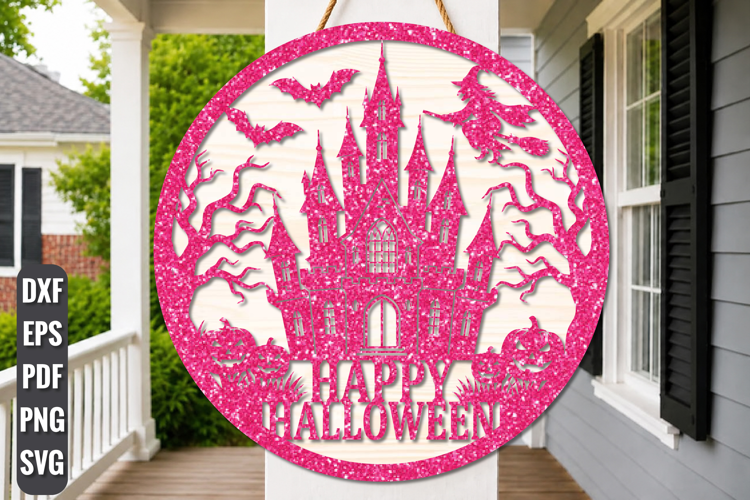 Happy Halloween Haunted House SVG