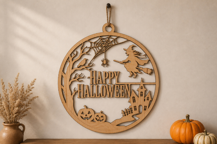 Happy Halloween Laser Cut Design SVG