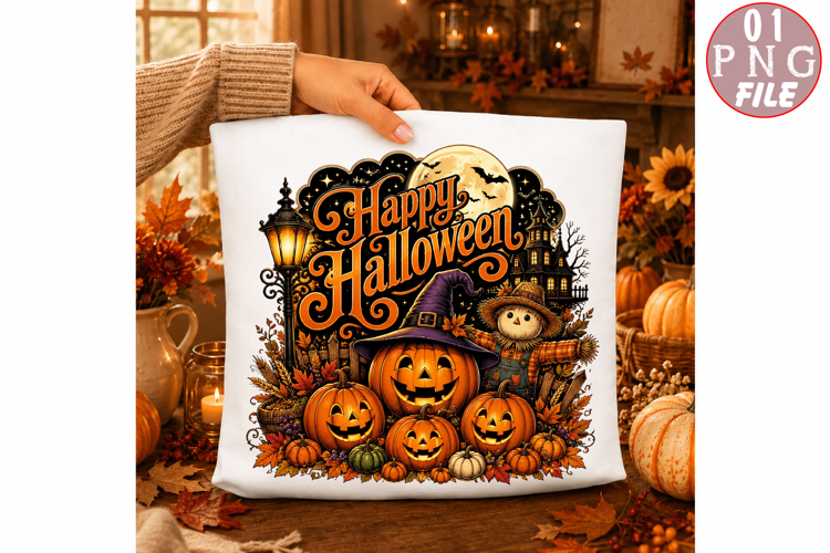 Happy Halloween Sublimation Png